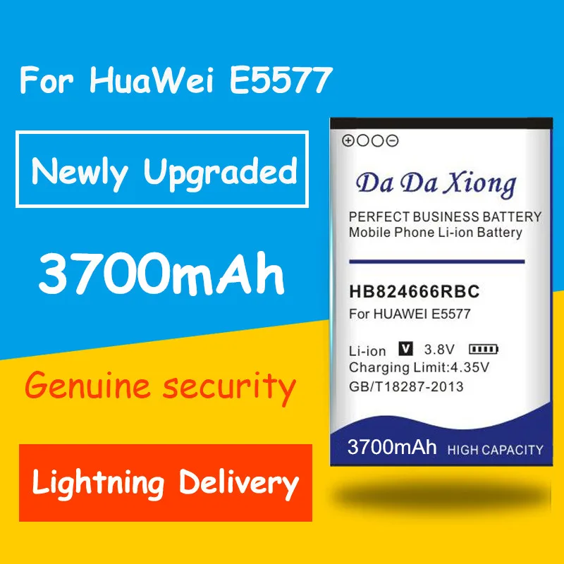 

Free shipping 3700mAh HB824666RBC Battery for Huawei E5577 EBS-937 WIFI Router Li-ion Replacement batteries