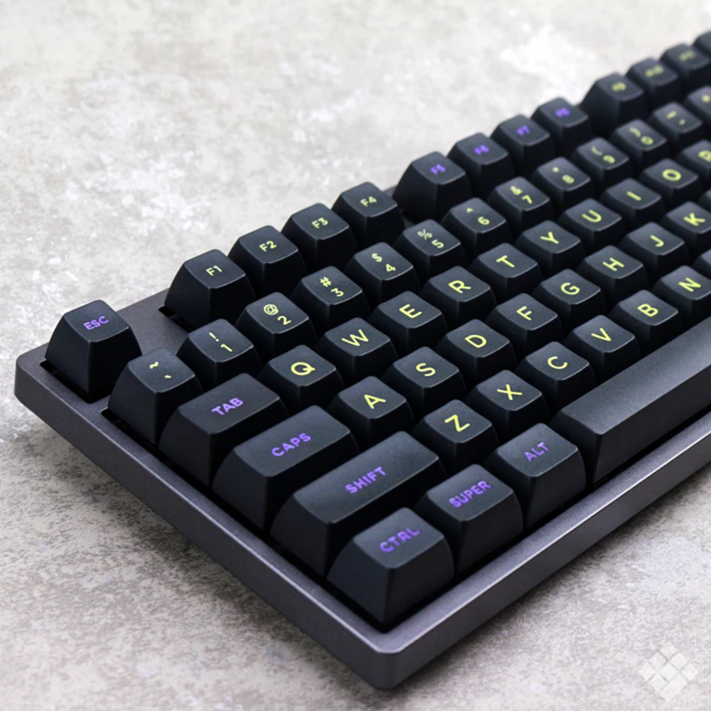 

MP Midnight 120 KEYS SA PBT Keycap Fonts Keycap Cherry MX switch keycaps for Wired USB Mechanical Gaming keyboard