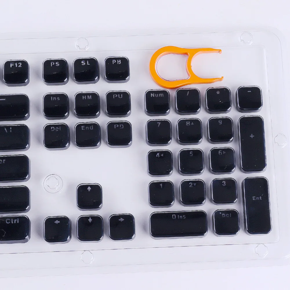 Низкий профиль Keycap Набор для Cherry MX с подсветкой механическая клавиатура Crystal Edge дизайн с ключом съемник инструмент для удаления