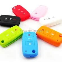 Высококачественный силиконовый для ключа автомобиля чехол для сиденья Alhambra Ибица Леон пульт дистанционного ключа брелок авто аксессуары на кольцо для ключей