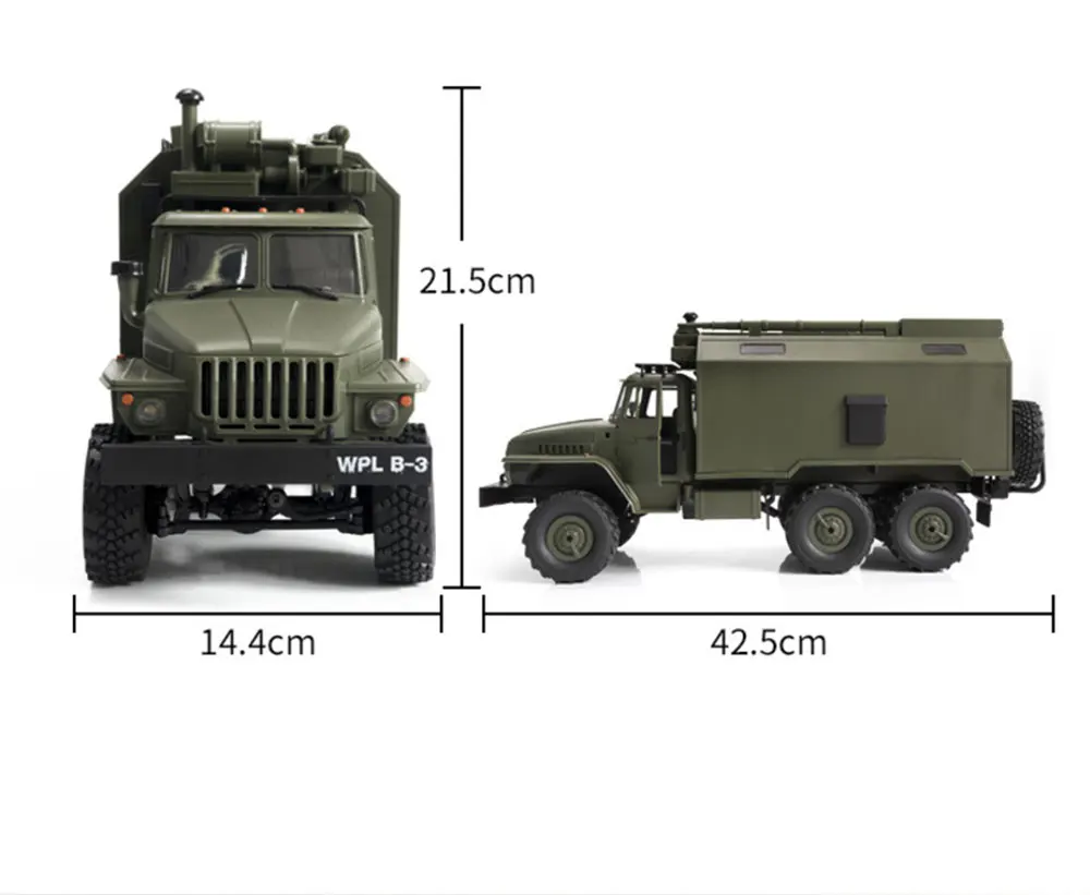 WPL B36 Урал 1/16 2,4G 6WD RC автомобиль военный грузовик Рок Гусеничный команда Связь автомобиля РТР игрушка авто армия грузовиков радиоуправляемые машины машинка на пульте радиоуправляемая машинка rc автомобиль