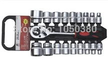 S 20pcs Drive 1/2″ 12.5mm Dr Socket set with quick release ratchet Combination Auto/Automotive/vehicles/car Repair Hand Tool