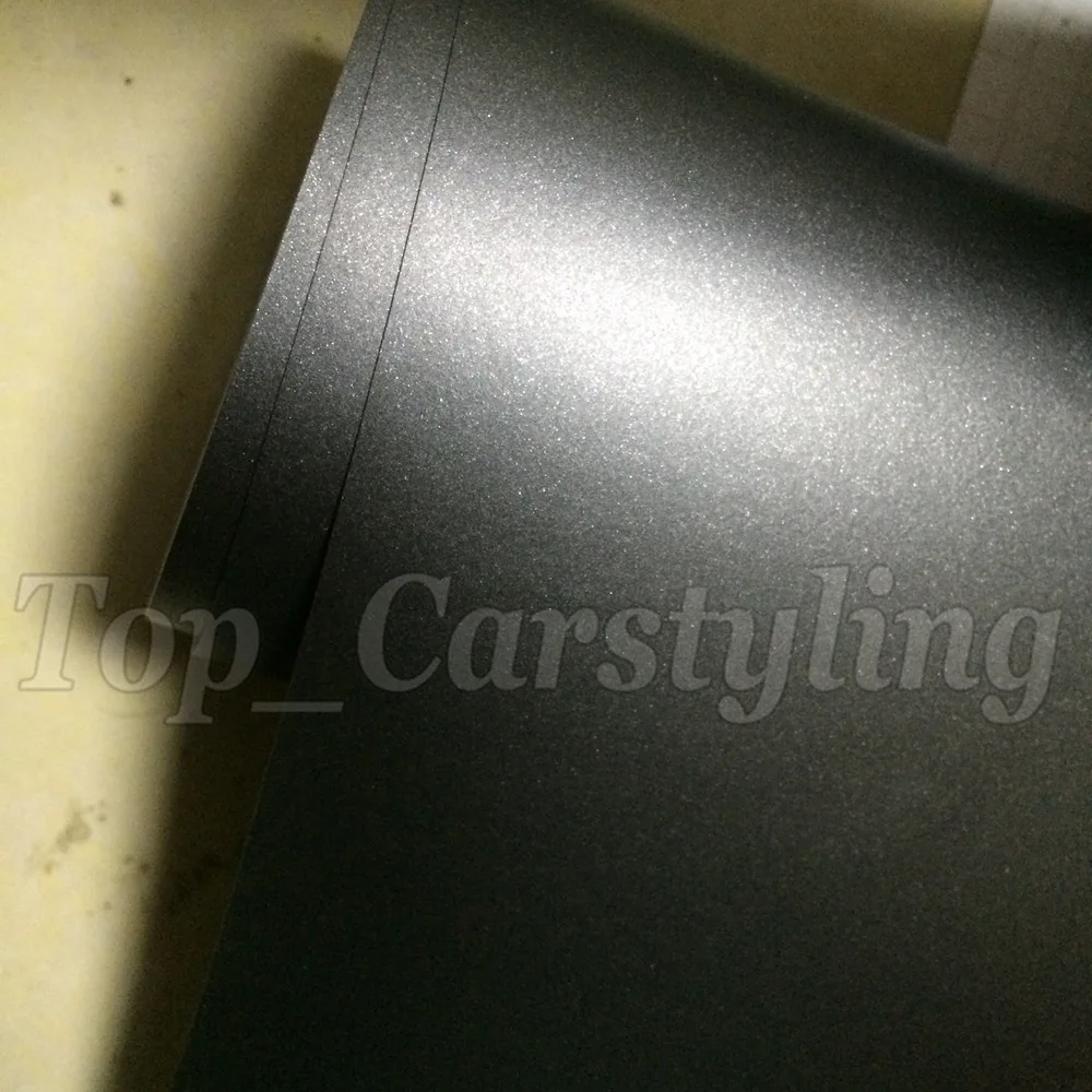 Us 25175 5 Di Scontogrigio Canna Di Fucile Opaco Metallizzato Vinile Involucri Dellautomobile Con La Bolla Libera Per Car Stylingopaco Perla
