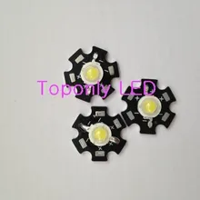 3 Вт Bridgelux чип-диод лампочка светодиодное освещение бусины лампа с радиатором 15000 k DC3.4-3. 8v 240lm светодиодные Запчасти для DIY 1000 шт./лот DHL