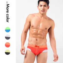 Мужские сексуальные плавки, летние мужские пляжное купальное бикини, быстросохнущие купальные костюмы с низкой посадкой, Спортивное нижнее белье для плавания