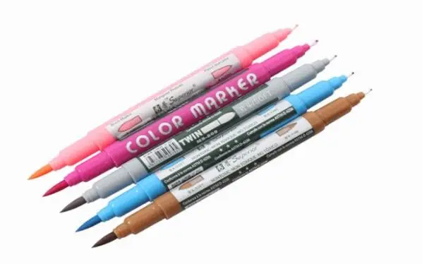 Превосходное 12 Цветов двойной акварель кисти маркер Цветной Pen Set для Книги по искусству ist краски школьные эскиз рисунок фломастерами товары для рукоделия