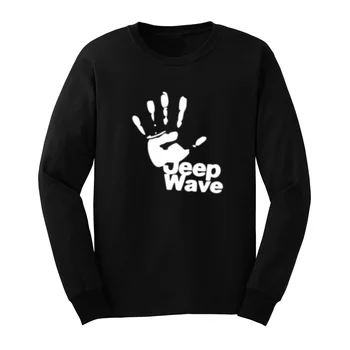 

Mens Jeep Wave Pattern Design Long Sleeve T-Shirts Casual Men Tee