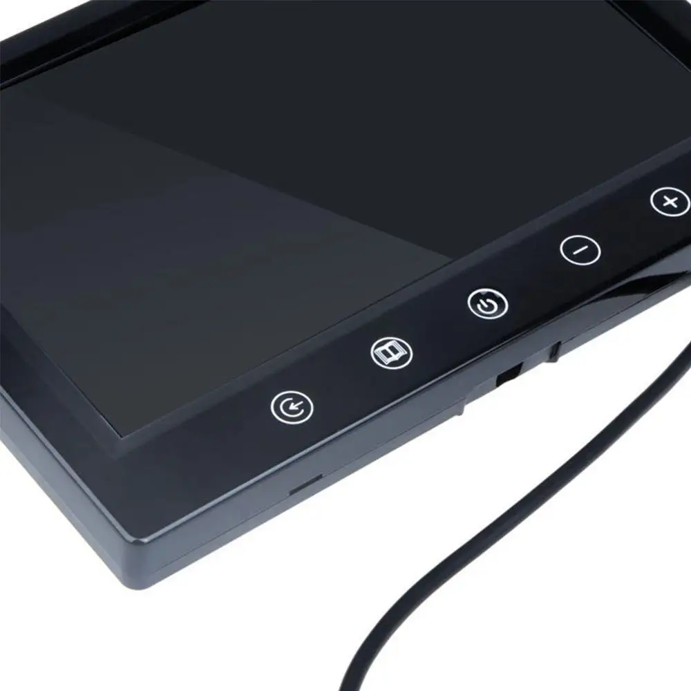 Высокое разрешение 9 дюймов TFT lcd цветной монитор lcd заднего вида автомобиля с сенсорными кнопками ИК-пульт дистанционного управления Многоязычный Полный Col