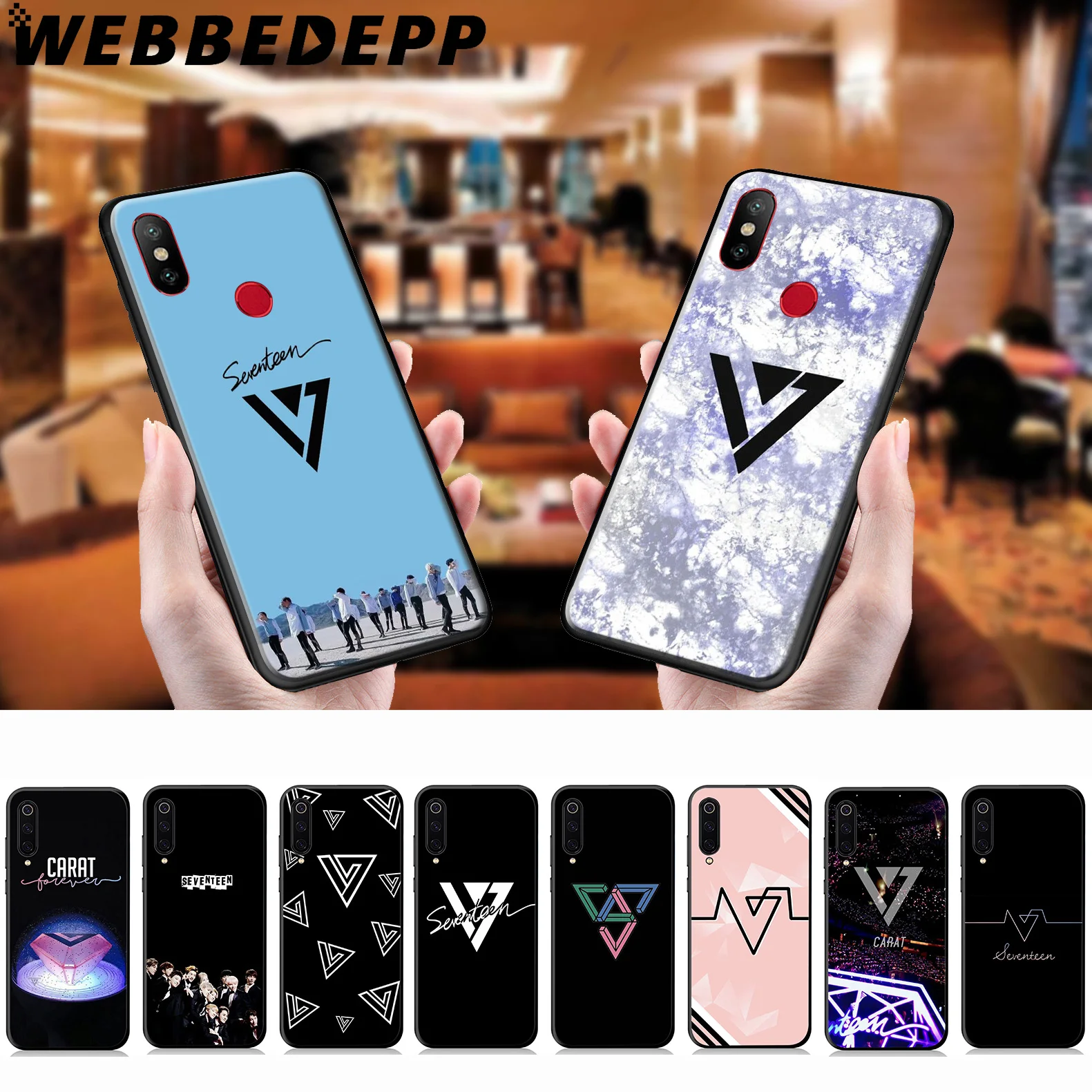 Мягкий чехол WEBBEDEPP Seventeen Bands для Xiaomi Mi 9T 9 8 SE 6 A1 A2 A3 Lite MiA1 MiA2 MiA3 F1 MAX 3 Mi8 CC9E CC9 |