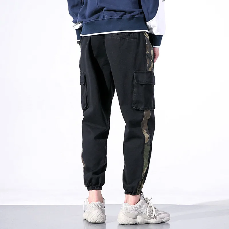 MORUANCLE Для мужчин хип-хоп джоггеры карго с большими карманами модные камуфляжные тактические брюки плюс Размеры M-5XL эластичный пояс