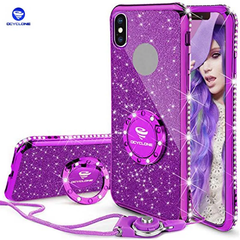 Чехол Ocyclone для IPhone X тонкий мягкий Блестящий милый блестящий чехол телефона