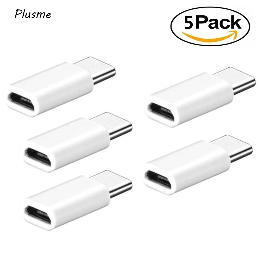 

5PCS/LOT Micro USB to Type C Adapter Data Charging Connector Converter Type C 3.1 for Samsung Galaxy S8 S9 Macbook SONY Xiaomi