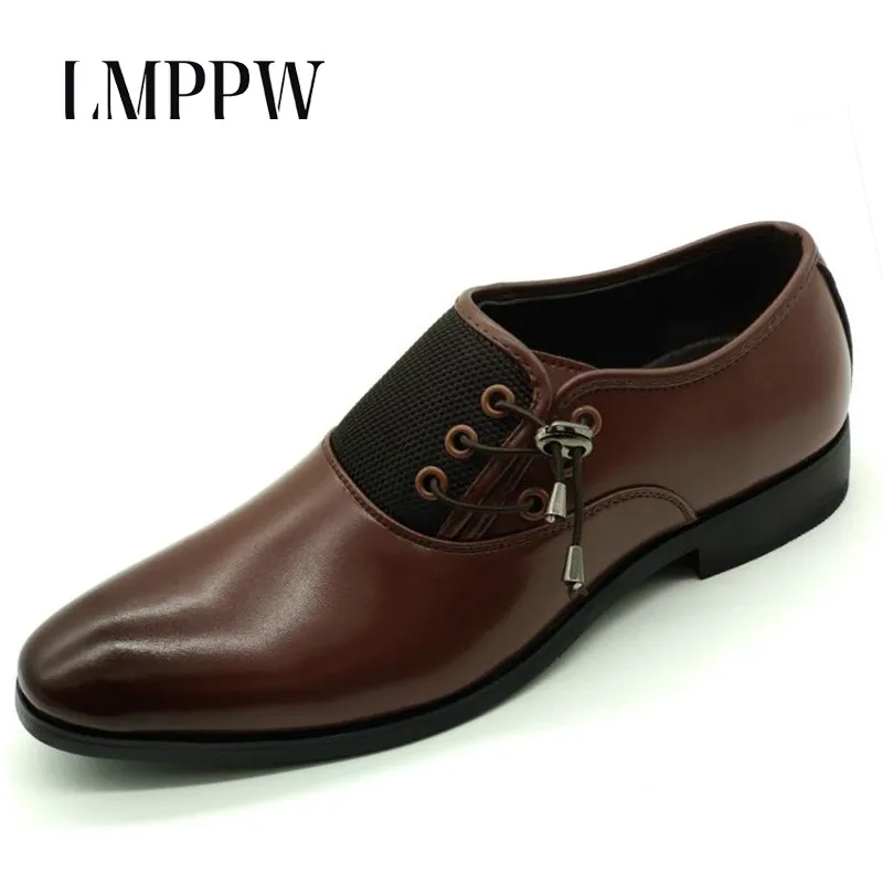 

New 2017 Men Business Dress Shoes Fashion Leather Oxfords Shoes Breathable Casual Italian Design Moccasins Men Flats 2A