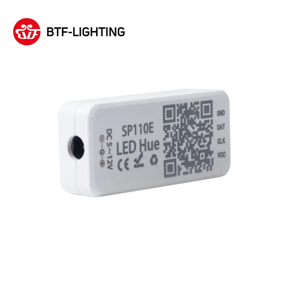 Wholesale SP110E Bluetooth Controller DC5-12V For WS2812B SK6812 RGB Lights LED Pixel Strip Smart Phone APP Control IOS/Android