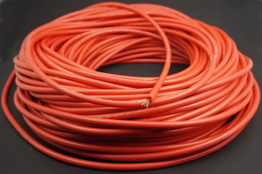 Бесплатная доставка 10FT гибкий силиконовый провод 22AWG 40KV Высокая Volteg луженая