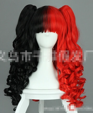 

Hot Lolita curly Split type Lori Girl With Ponytails Cosplay Wig heat resistant Ladys WIGS