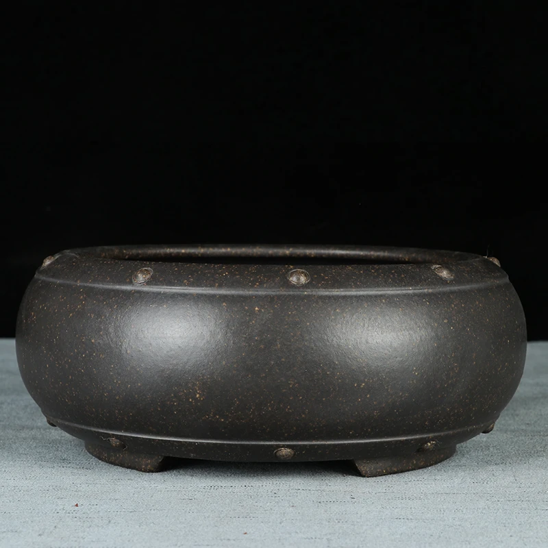 

Plant pot bonsai pot planter flower pot planters pots for flowers ceramic decorative house outdoor garden clay mini round