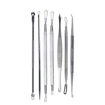 

7Pcs/set Blackhead Pimple Blemish Comedone Acne Extractor Remover Tool Set Kit