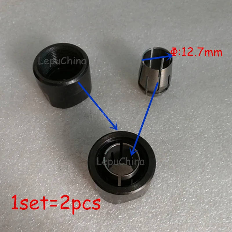 1 комплект маршрутизатор Втулка Конусная Зажимная гайка Замена для MAKITA 3612Y 3612 3612T 3612CY 3612C 3612CT 3612BR 3612 3600H 763629-0 763622-4