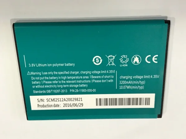 100% Оригинальные Резервное копирование 3200 мАч Батарея для Elephone P2000 смарт чехол