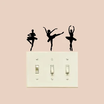 

Ballerina Gymnastics Ballet Dancer Wall Sticker Light Switch Decal 6SS0422