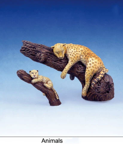 Scale Models 1 35 leopard animals soldier figure Historical WWII Resin Model Free Shipping
