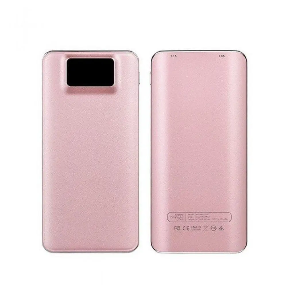 10000 мАч банк питания двойной USB внешний аккумулятор lcd Портативный мобильный телефон зарядное устройство банк питания для Xiaomi iPhone X samsung Galaxy