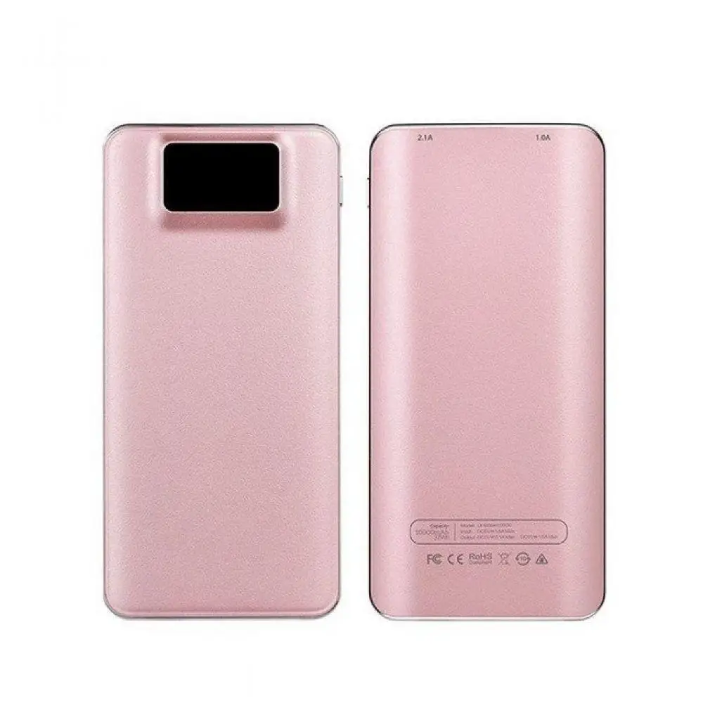 10000mah внешний аккумулятор с двойным USB внешним аккумулятором ЖК дисплеем