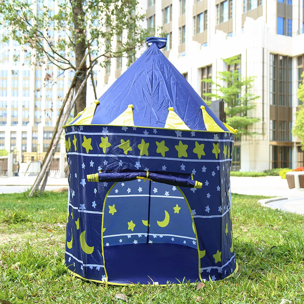 Kids Play Tent Portable Foldable Tipi Prince Folding Tent Children Boy