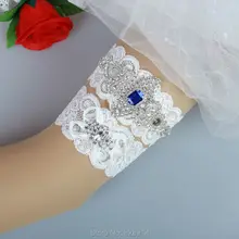 Роскошная кружевная Свадебная подвязка с аппликацией в виде кристаллов, комплект Свадебная подвязка с поясом-Keep sake garter+ toss Garter HY014