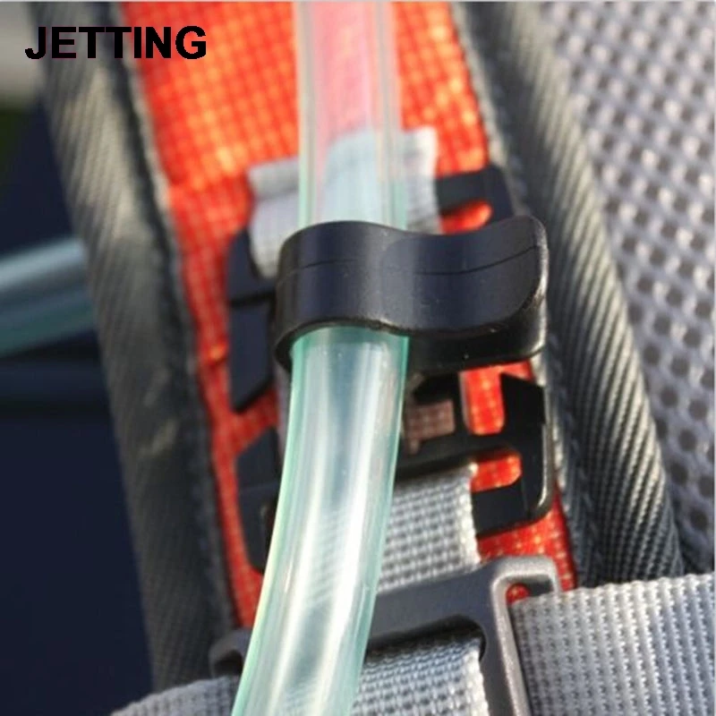 

2Pcs/lot Drinking Tube Clip Rotatable Molle Hydration Bladder Drinking Straw Tube Trap Hose Webbing Clamp Wholesale
