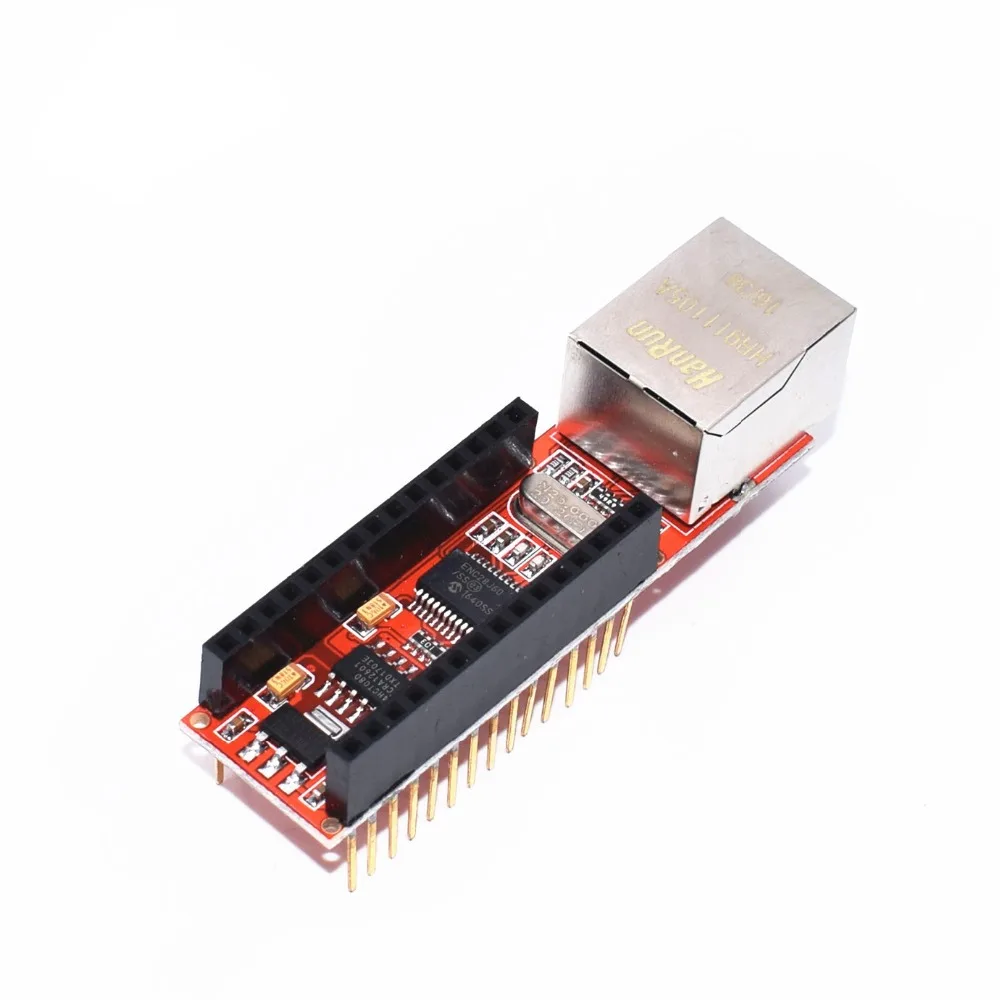 

1pcs ENC28J60 Ethernet Shield V1.0 compatible Nano 3.0 RJ45 Webserver Module For Arduino