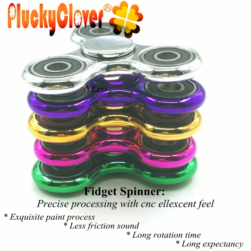 Tri Fidget Hand Spinner Toy - Stress Reducer EDC Focus Toy for Kids &  Adults - Relieves ADHD Anxiety and Boredom - Yellow