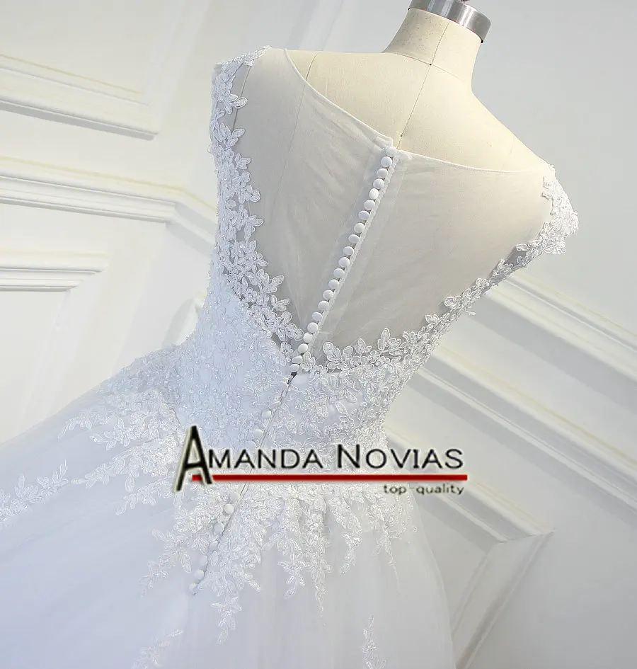 Прозрачное свадебное платье с рукавом крылышком и шлейфом 2019|amanda novias wedding dress|see
