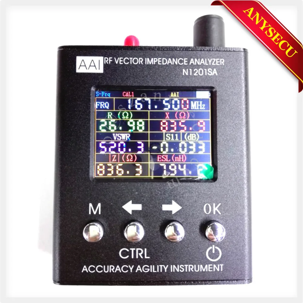 

2pcs N1201SA UV RF Vector Impedance ANT SWR Antenna Analyzer Meter Tester 140MHz - 2.7GHz resistance/impedance/SWR