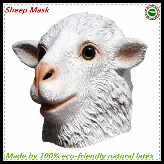

Free shipping High quality Dulex Party Cosplay Halloween Latex Rubber goat Latex mask Sheep Mask Mythology Fancy Prop