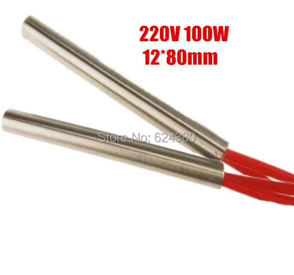 220V 100W 12mm x 80mm Mold Die Heating Element Cartridge Heater Tube 12