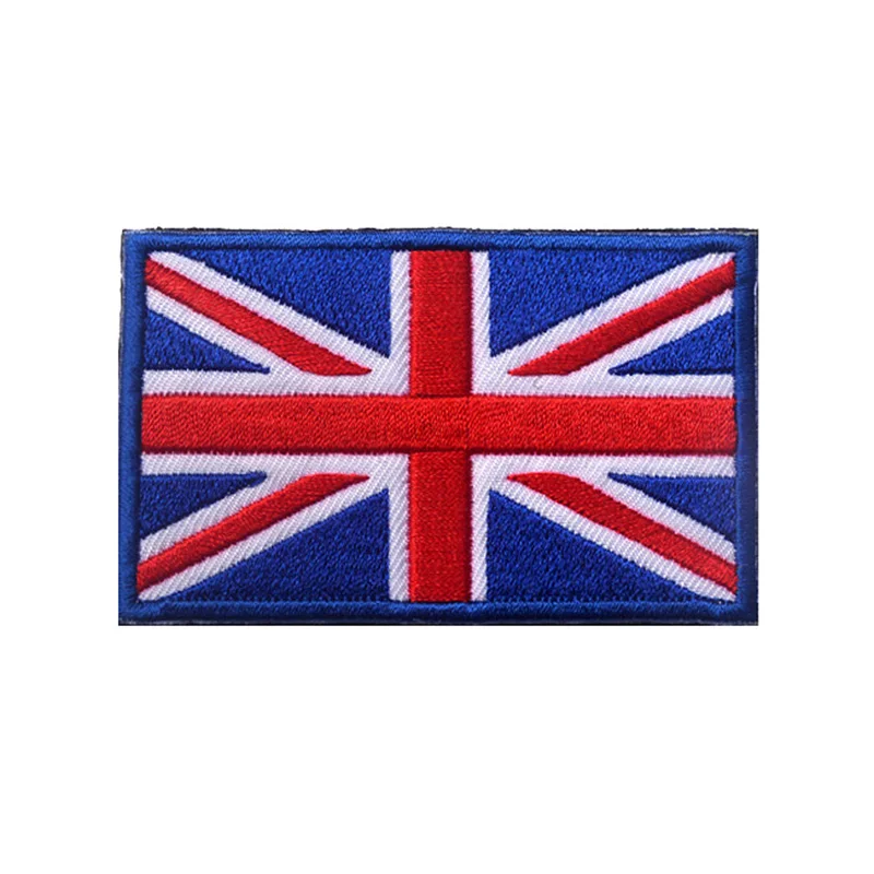 The Union Jack Morale Patch Flag Of U.K. Тактическая повязка на руку значок 3D вышитая аппликация