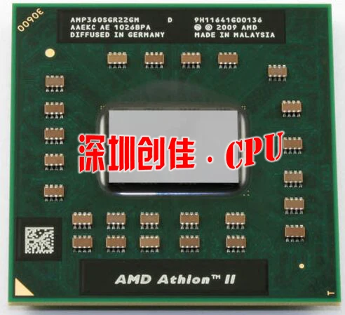 AMD Athlon P360 Процессор AMP360SGR22GM 25w двухъядерный разъем S1 2,3G P340 P560 P540 P860