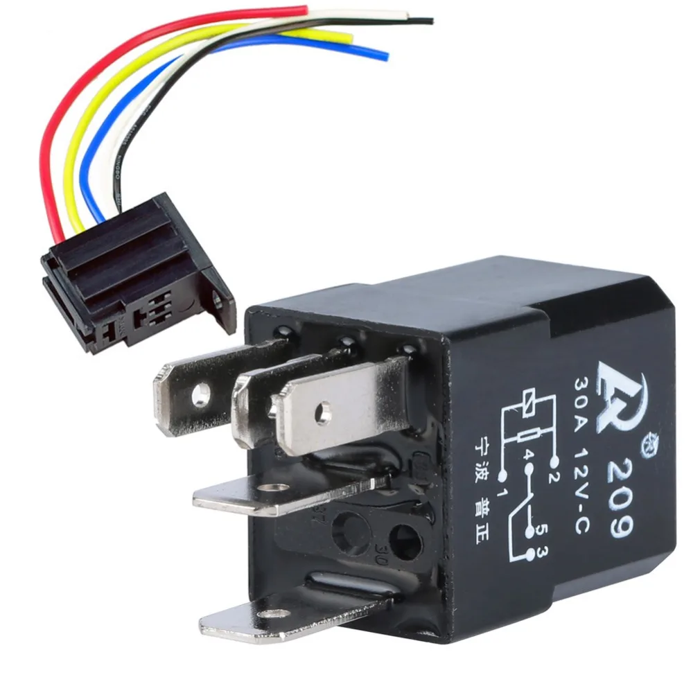 Car truck boat 4 PIN High Power Car Relay 12v 80A with S Relay Harness Socket