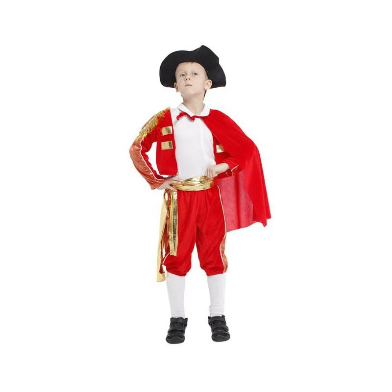 Matador косплей костюм для мальчика Хэллоуин костюм для детей Bullfighter Стиль косплей костюм Рождество испанский карнавал костюм - Цвет: Matador