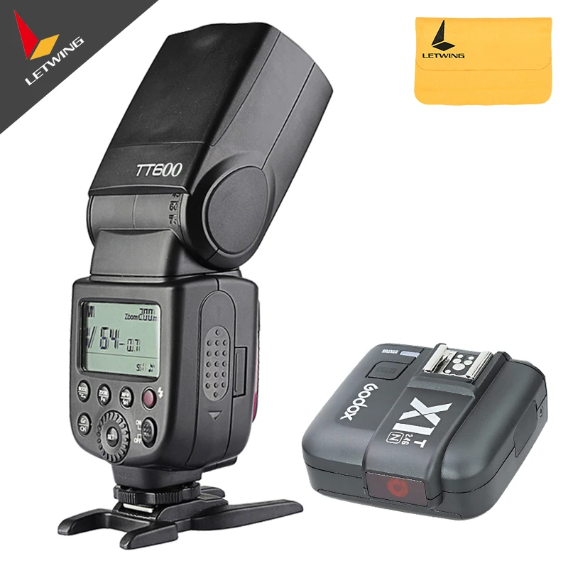 Godox TT600 2.4G Wireless Camera Flash Speedlite + X1T N TTL
