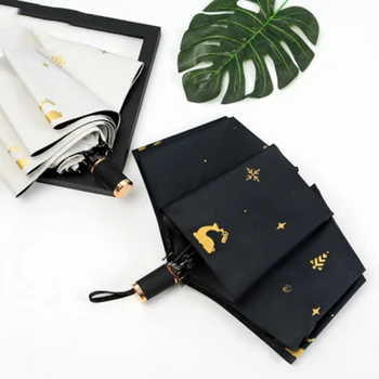 

Small Three Folding Pencil Umbrella Ultra-thin Light Mini Umbrella Rain Women Umbrellas for Men Sun Rain Gear Parasol