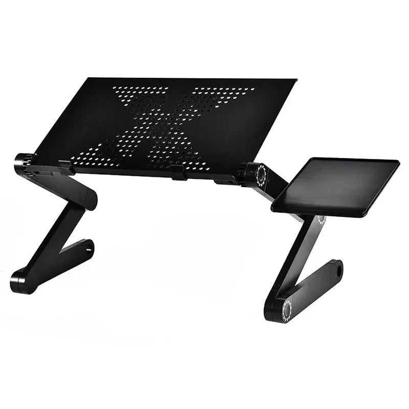 Best Price Adjustable Aluminum Alloy Laptop Table Portable Folding Ergonomic Laptop Stand Desk With Mouse Pad With One Big Cooling Fan Best Price Adjustable Aluminum Alloy Laptop Table Portable Folding Ergonomic Laptop Stand Desk With Mouse Pad With One Big Cooling Fan
