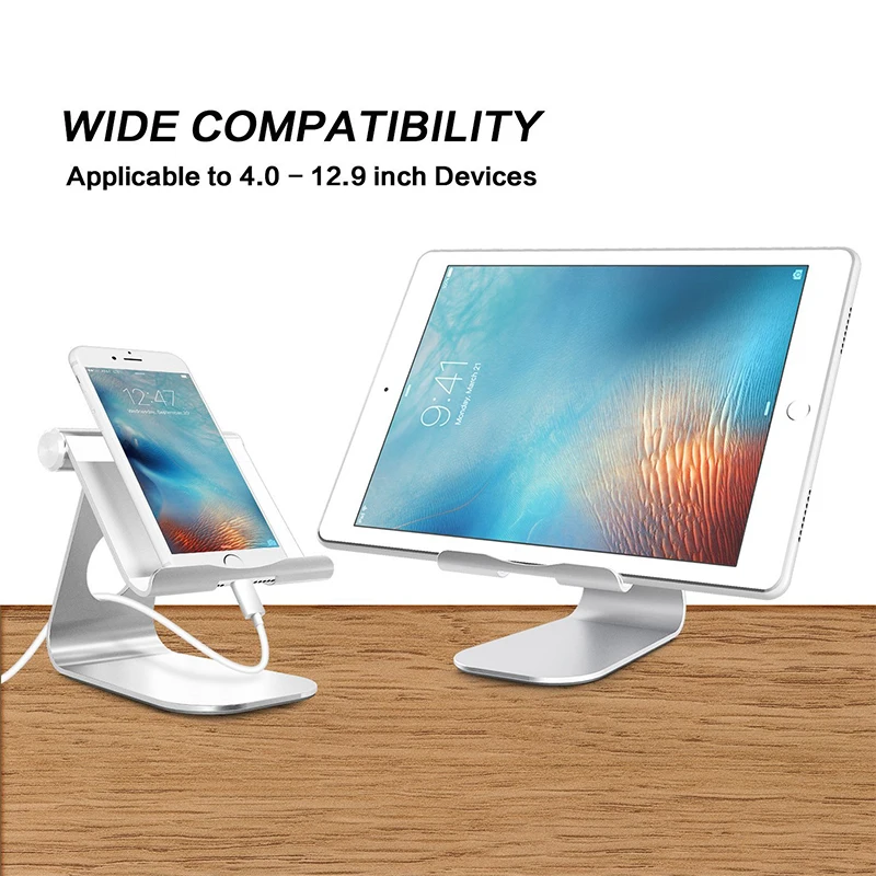 Portefeuille Tablet Stand Aluminum Adjustabl Holder For iPad Pro 10.5 Mini Air 2 iPhone X 7 8 6 6S PLus E-readers Bed Lazy Stand (7)