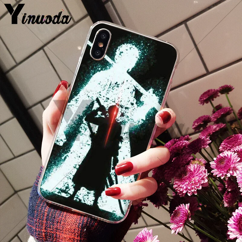 Yinuoda one piece Roronoa Зоро уникальный роскошный силиконовый чехол для телефона для iPhone 8 7 6 6S Plus X XS max 10 5 5S SE XR Coque Shell - Цвет: 8