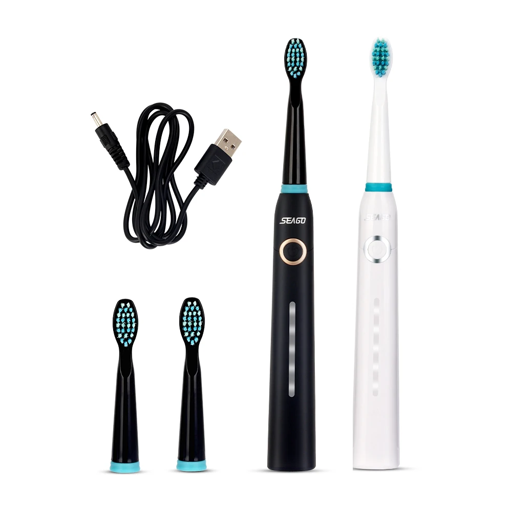 Seago Sonic Electric Toothbrush Rechargeable Waterproof USB Charger