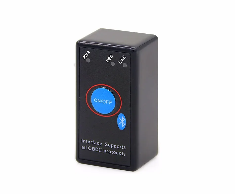 Мини OBD2 ELM327 Переключатель ВКЛ/ВЫКЛ с PIC18F25K80 комплектующие микросхемы V1.5 ELM 327 Bluetooth Android Windows диагностический инструмент