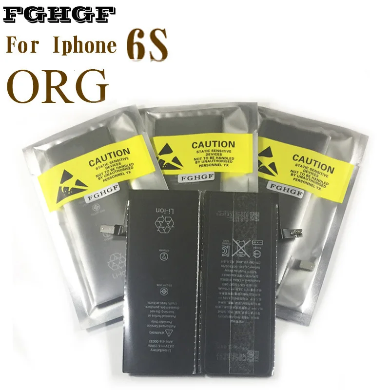 

FGHGF Original IC Compatible Battery 10PCS For Iphone 6S 1715mah Rohs OEM Batteries Replacement Repair Part 12 Months Warranty
