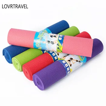 

LOVRTRAVEL PVC Yoga Mat 6mm Environmental Protection Extended Sit-up Pad Thick Anti-slip Rug Yoga Blanket Sports Fitness Mat